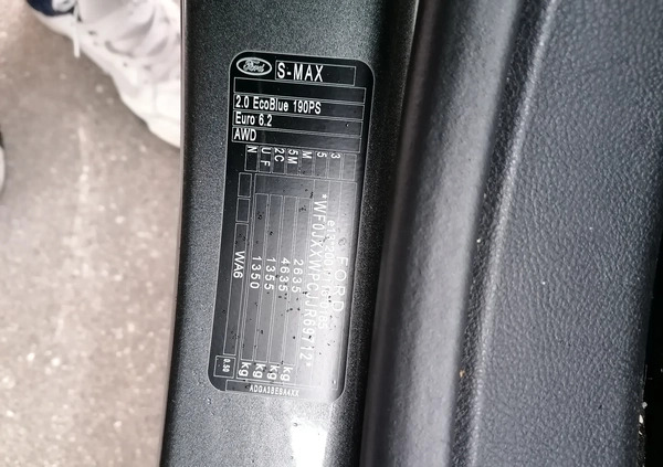 Ford S-Max cena 79999 przebieg: 199000, rok produkcji 2018 z Lipsko małe 79